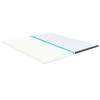 The Living Store Topmatras Boxspring - 200 x 180 x 5 cm - Traagschuim - Wit/Donkergrijs