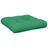 The Living Store Palletkussen - Polyester - 58 x 58 x 10 cm - Groen