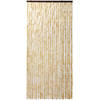 The Living Store Vliegengordijn Chenille 100 x 220 cm - Beige - waterbestendig