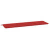 The Living Store Tuinbankkussen - Oxford Stof - 180x50x3 cm - Rood