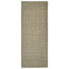 The Living Store Sisal Vloerkleed - 80 x 200 cm - Taupe - 100% sisal - Anti-slip onderkant - Geschikt voor binnen