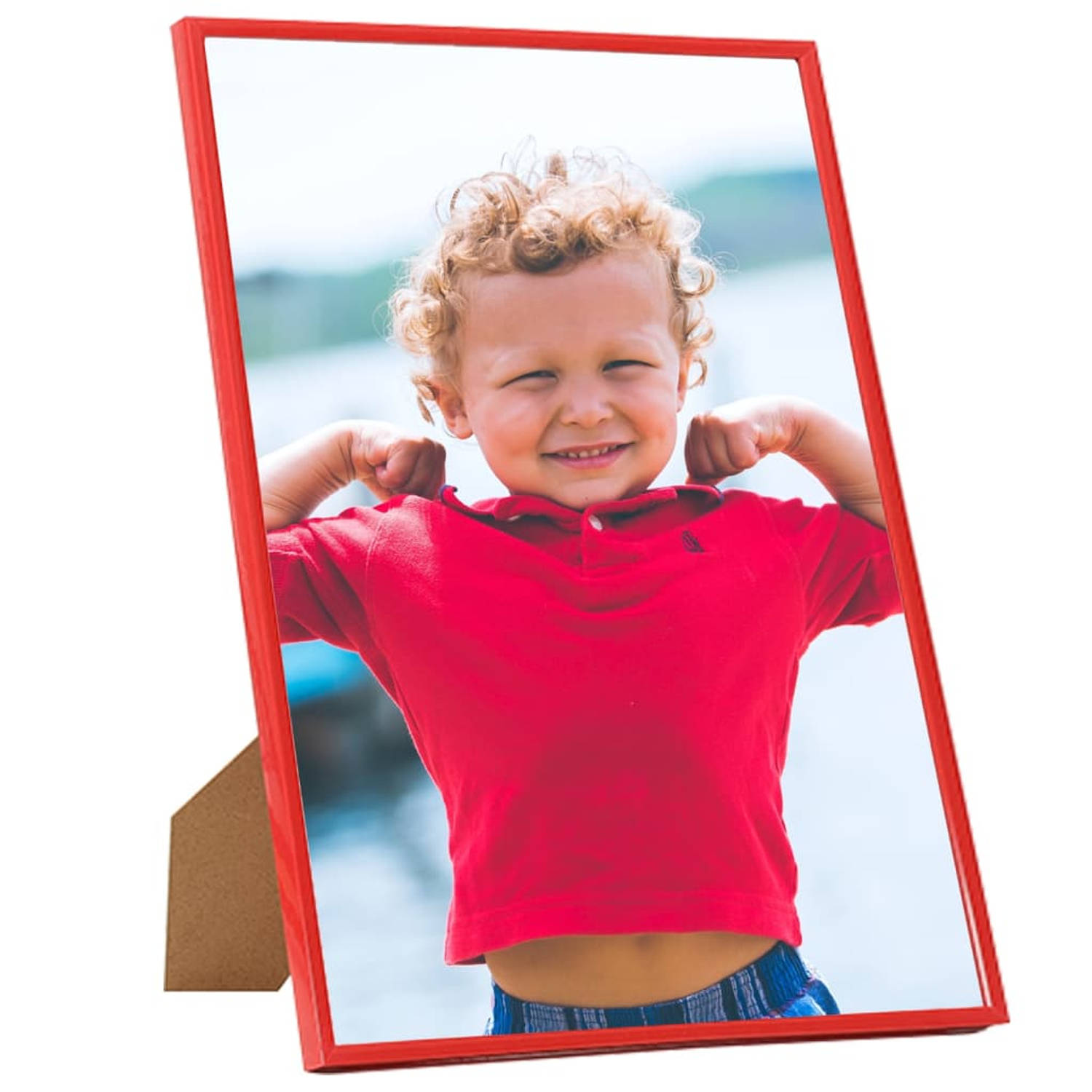 The Living Store Fotolijsten Rood 50 x 60 cm - PVC - MDF en PS - Set van 5