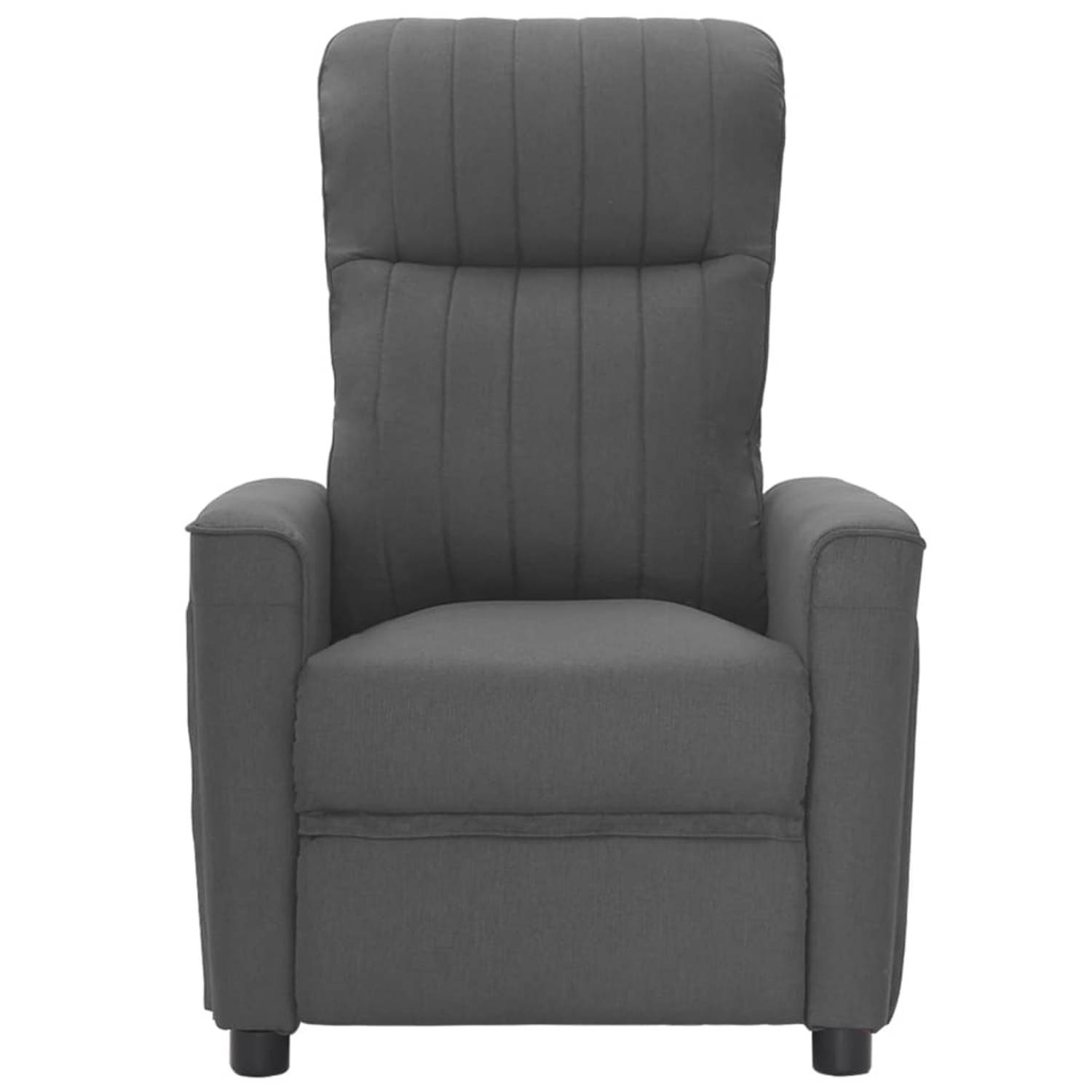 The Living Store Massagestoel stof donkergrijs - Fauteuil