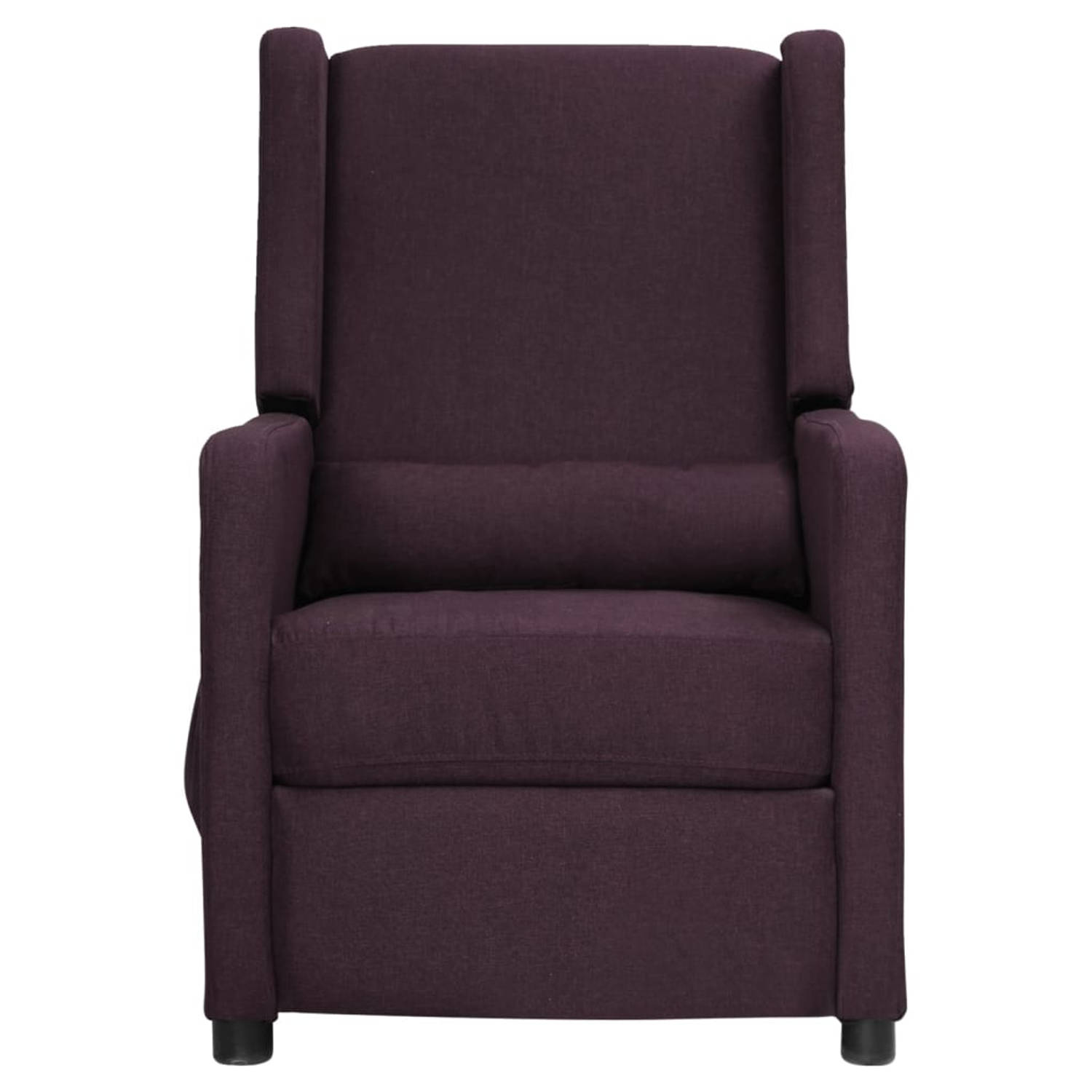 The Living Store Massagestoel stof paars - Fauteuil