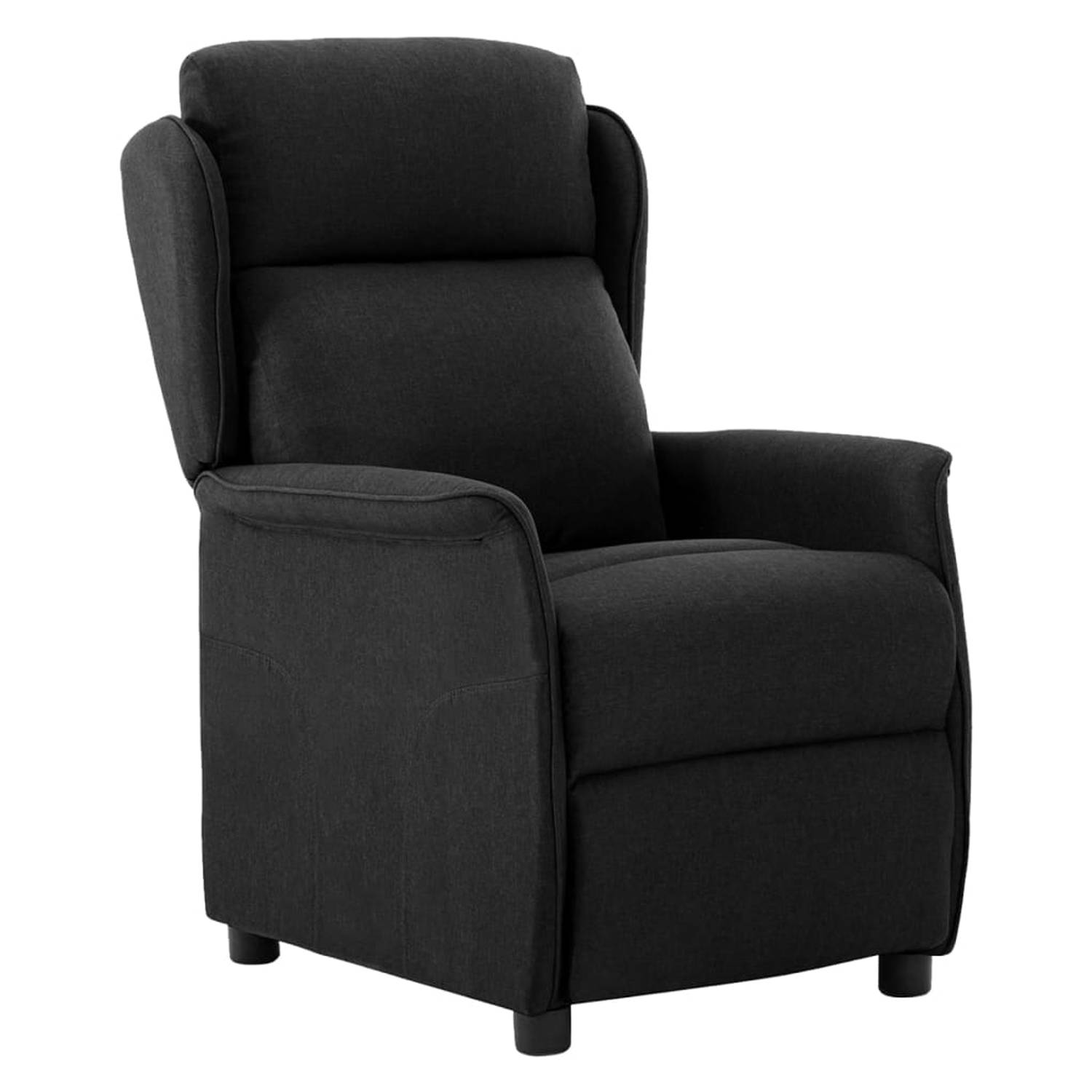 The Living Store Elektrisch Verstelbare Fauteuil - Stof - 68x98x100 cm - Zwart