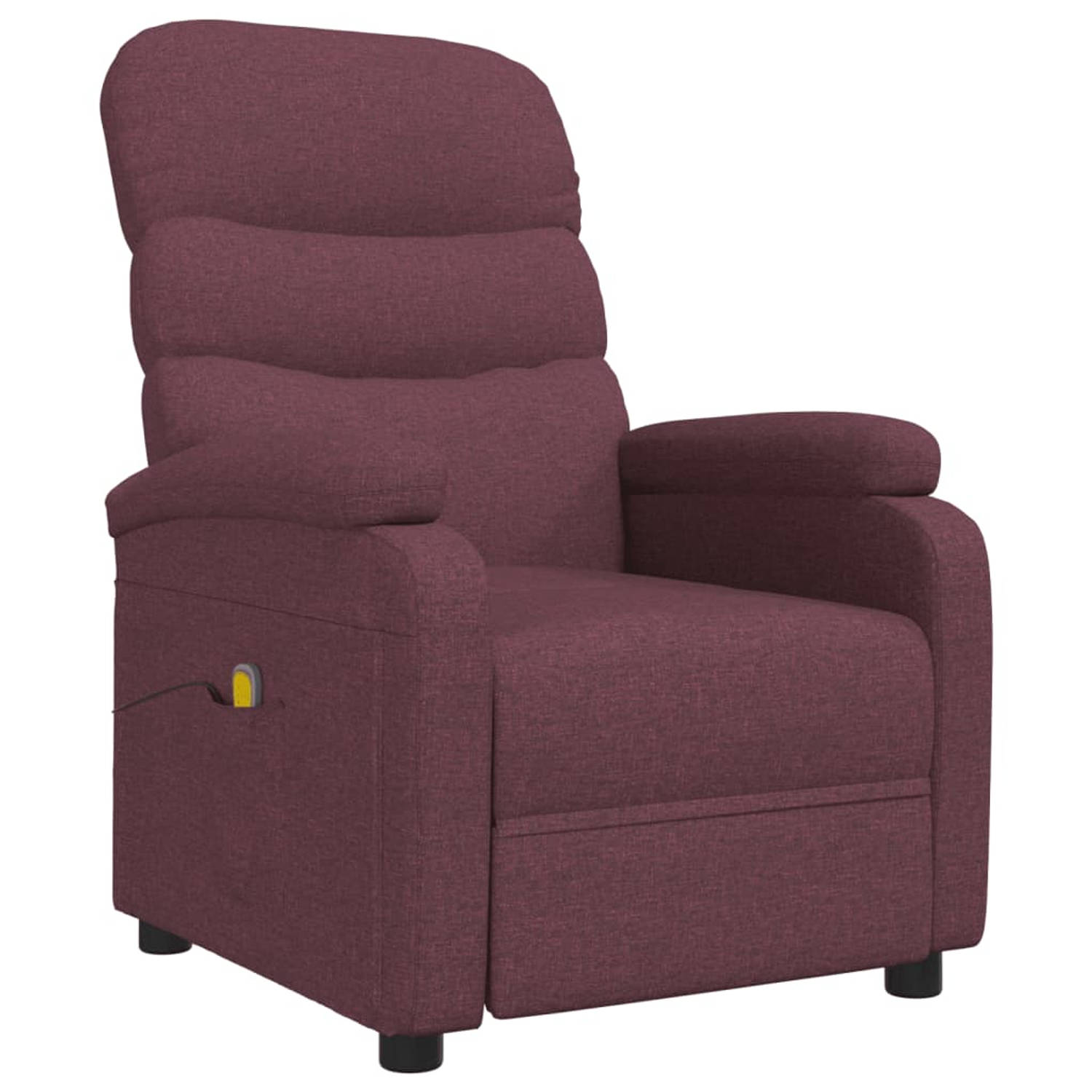 The Living Store Massagestoel stof paars - Fauteuil