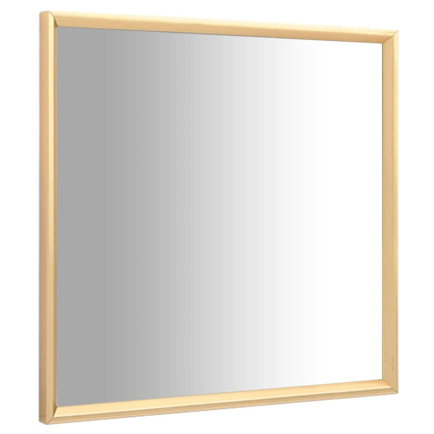 The Living Store Spiegel Goudglas - 70 x 70 cm - PVC-frame