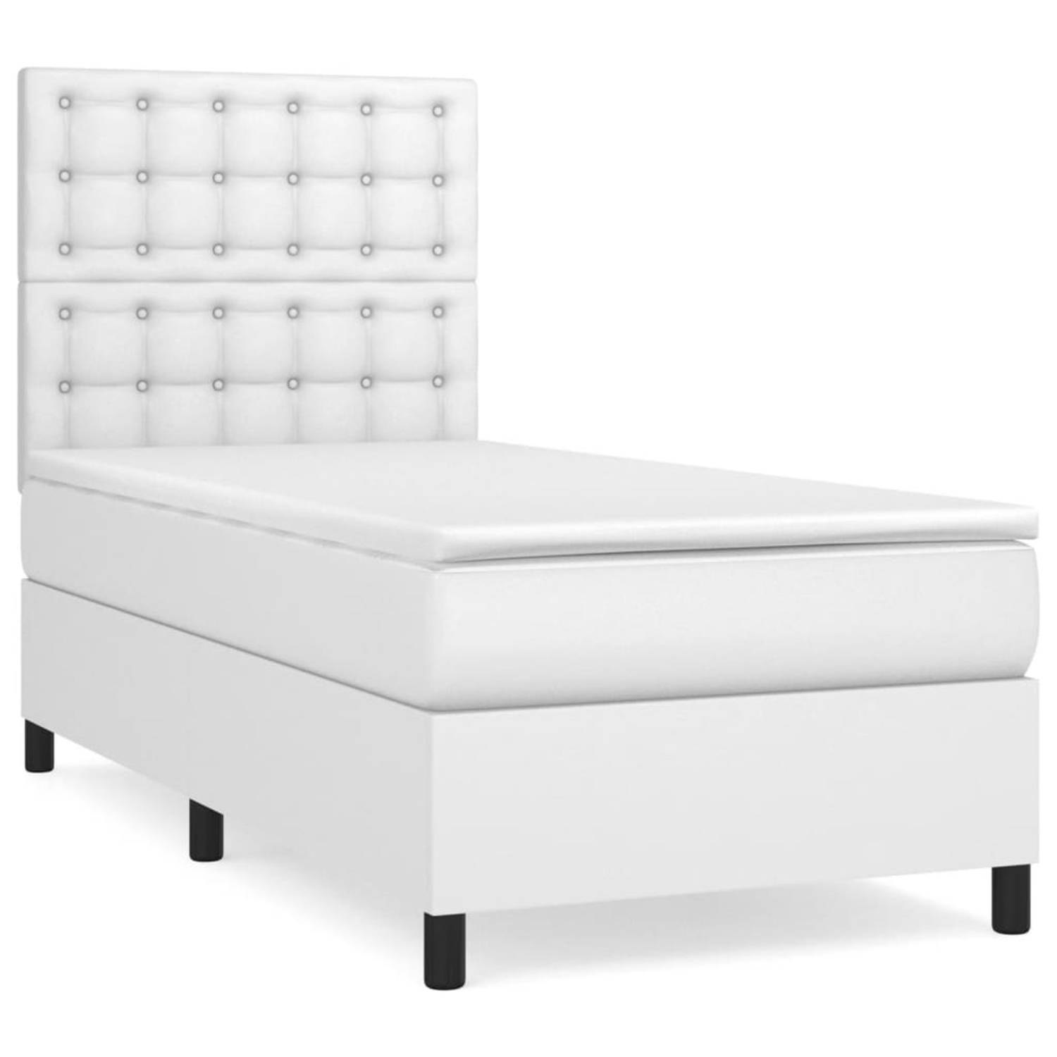 The Living Store Bedframe - The Living Store - Boxspringbed - 203x100x118/128 cm - Duurzaam kunstleer