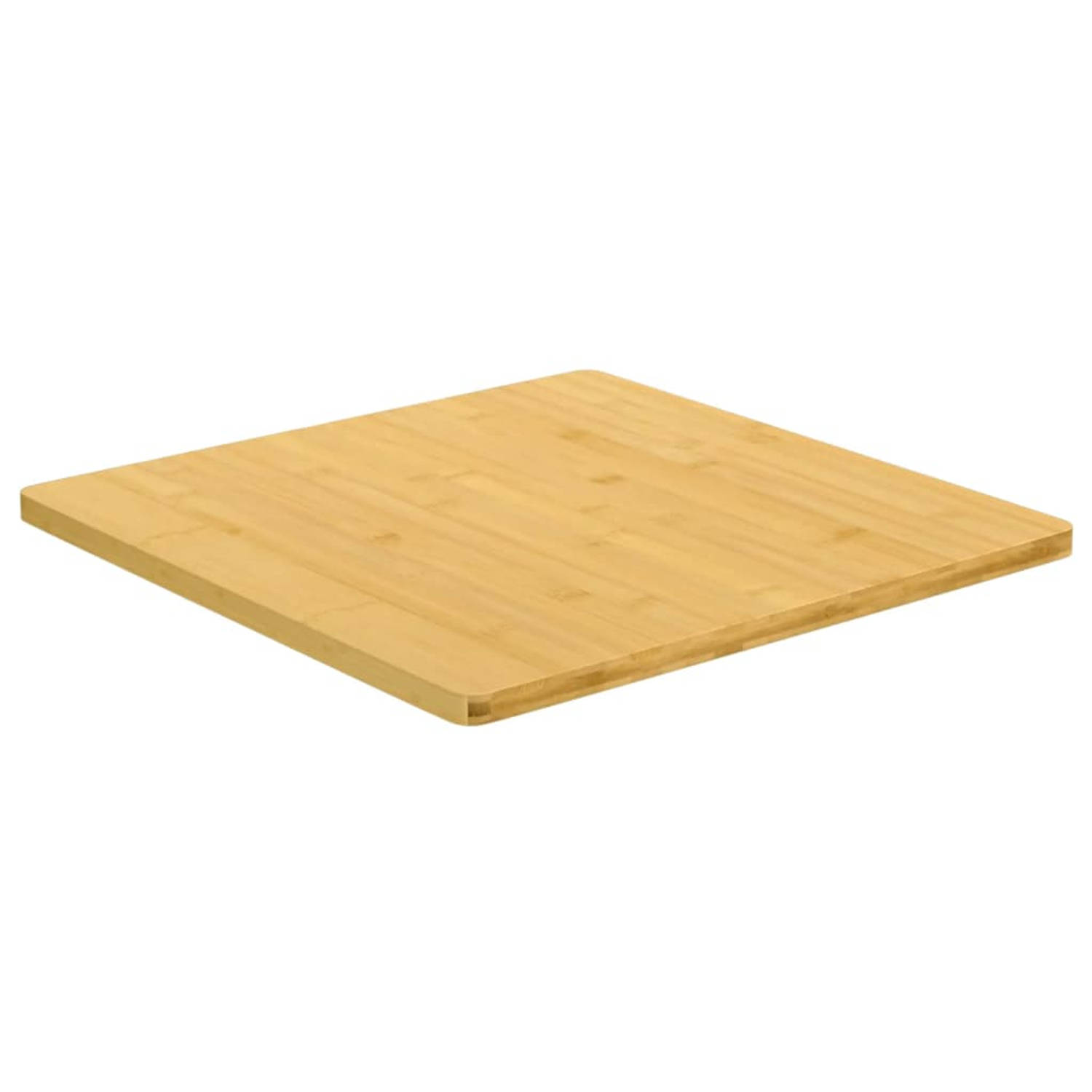 The Living Store Bamboe tafelblad - 60 x 60 x 1.5 cm - Duurzaam materiaal