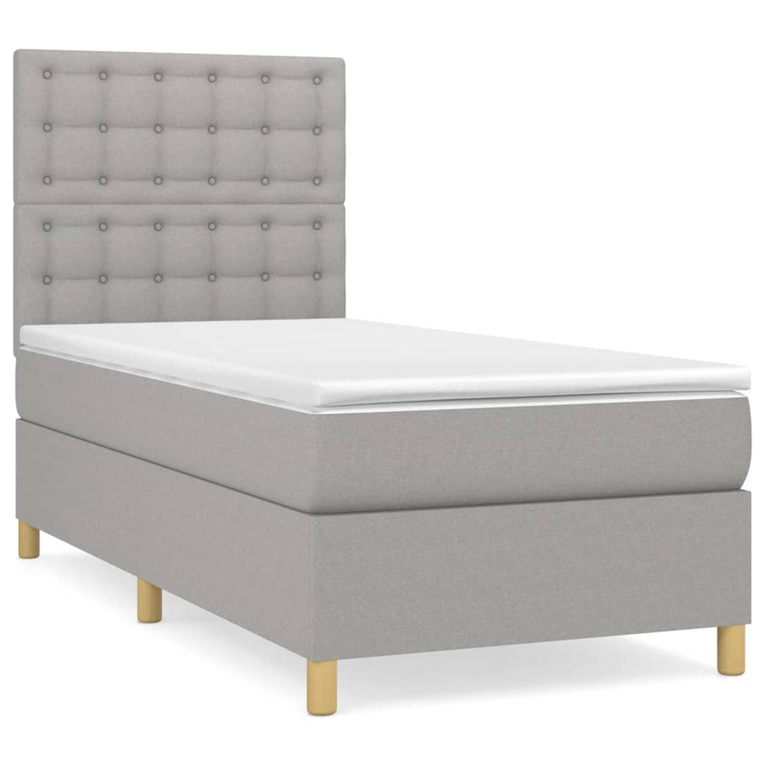 The Living Store Boxspringbed - Comfort - 100 x 200 cm - Duurzaam materiaal