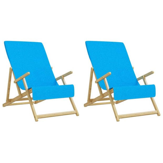 The Living Store Strandhanddoek - Turquoise - 60 x 135 cm - Zacht en snel drogend