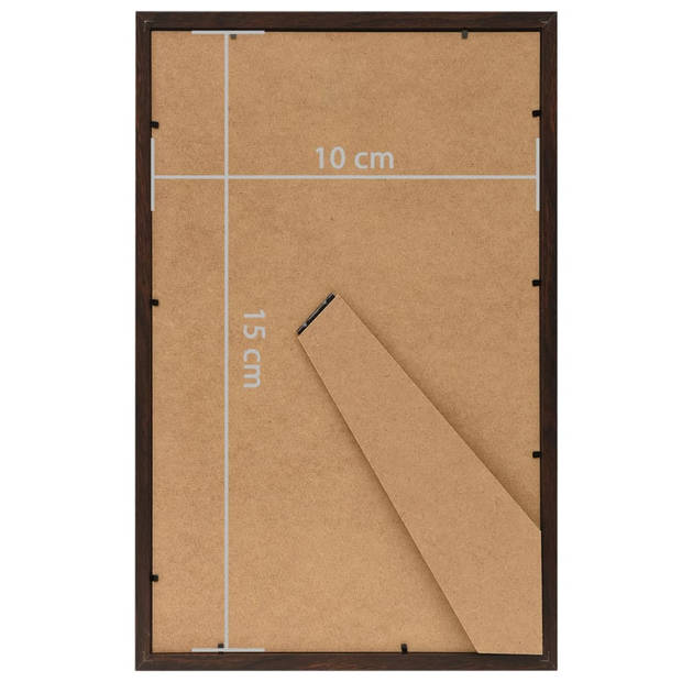 vidaXL Fotolijsten 3 st voor tafel 10x15 cm MDF zwart