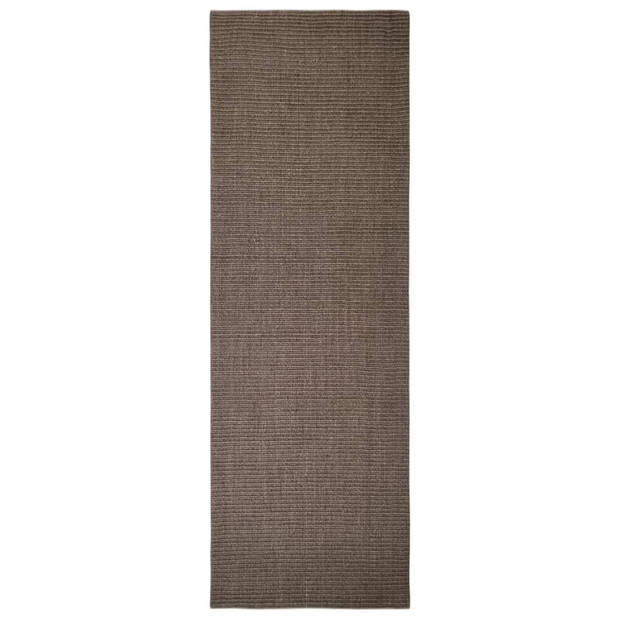 The Living Store Sisal Kleed - 66 x 200 cm - Duurzaam - Geschikt voor katten - Anti-slip