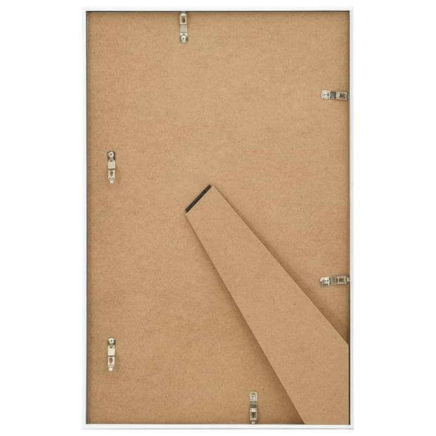 vidaXL Fotolijsten 3 st voor tafel 10x15 cm MDF wit