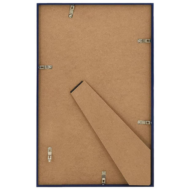 vidaXL Fotolijsten 3 st voor tafel 13x18 cm MDF blauw