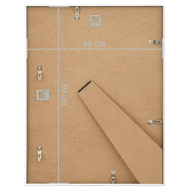 vidaXL Fotolijsten 3 st voor wand of tafel 40x50 cm MDF wit