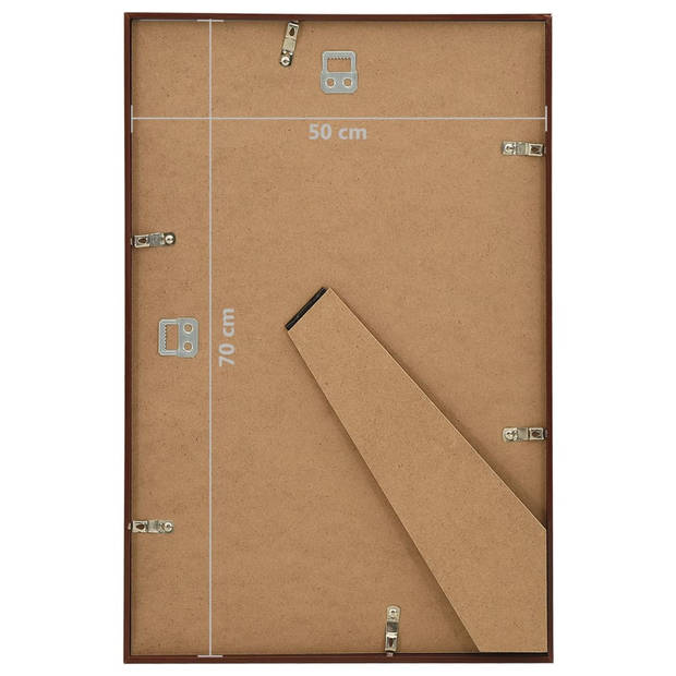 vidaXL Fotolijsten 5 st voor wand of tafel 50x70 cm MDF bronskleurig