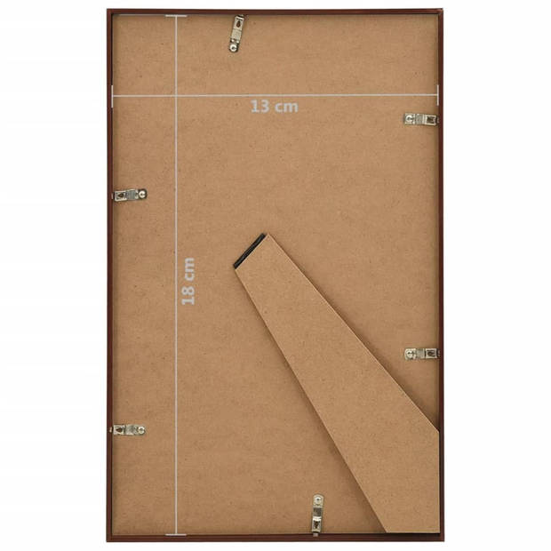 vidaXL Fotolijsten 3 st voor tafel 13x18cm MDF bronskleurig