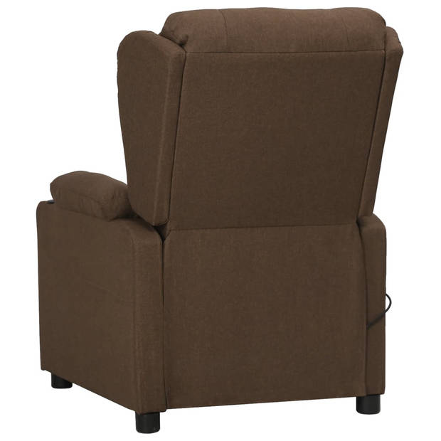 The Living Store Sta-op Verstelbare Massagestoel - Bruin - 72.5 x 96 x 99.5 cm - 6-punts trillingsmassage