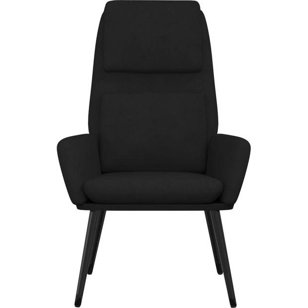 The Living Store fauteuil Comfort - 70 x 77 x 98 cm - zwart stof