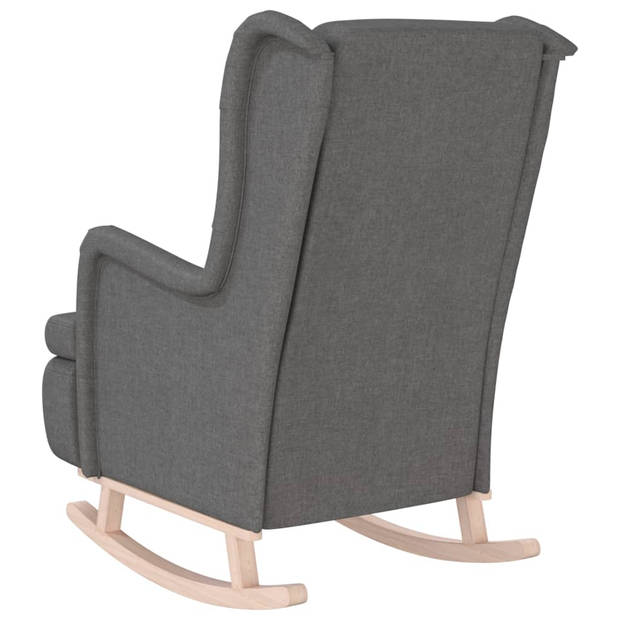 The Living Store Armstoel - naam - Fauteuil - 65x91x100 cm - Lichtgrijs