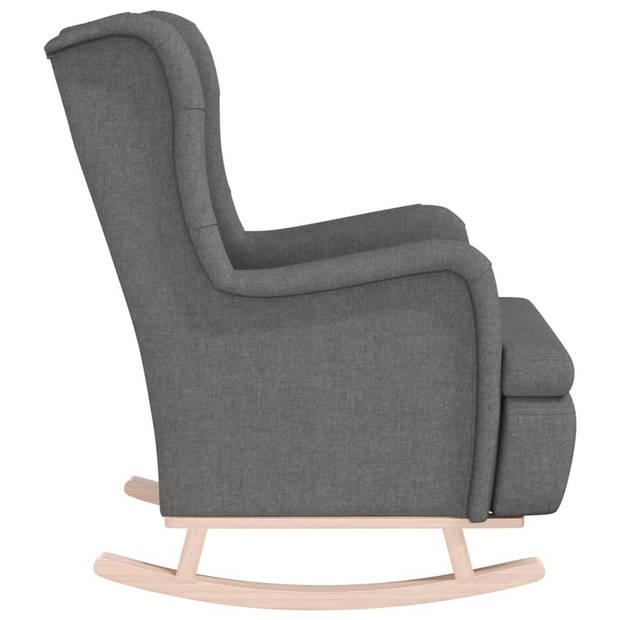 The Living Store Armstoel - naam - Fauteuil - 65x91x100 cm - Lichtgrijs