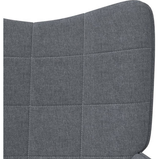 The Living Store Relaxstoel - Comfort - Stoelen - 61x70x96.5 cm - Donkergrijs