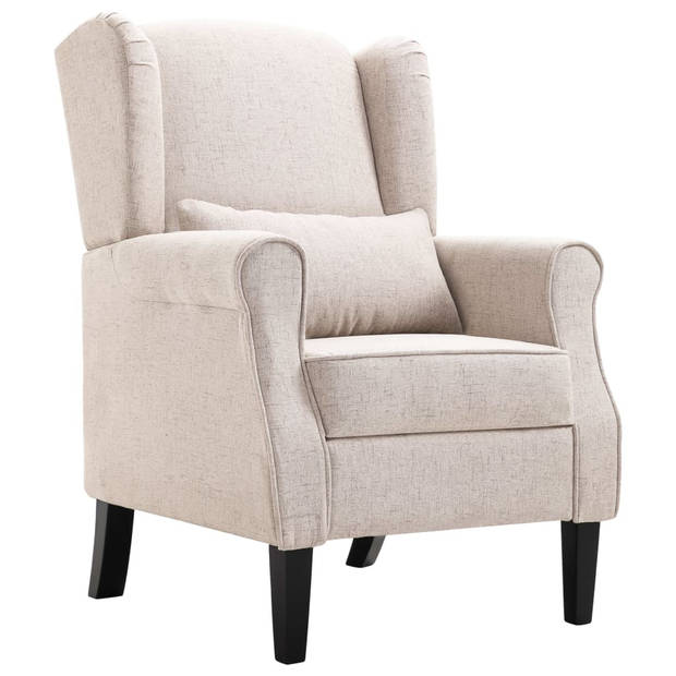 The Living Store Armstoel X - Fauteuil - 68x73x101 cm - Beige