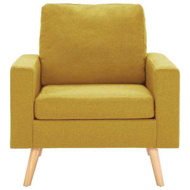 The Living Store Fauteuil - XYZ - Zitmeubel - 77 x 71 x 80 cm - Geel