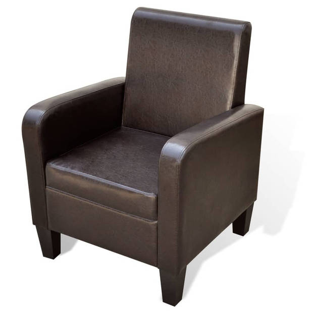 The Living Store Fauteuil - 61 x 60 x 79.5 cm - Hoogwaardig Grenenhout