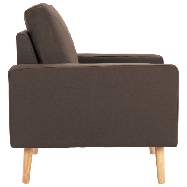 vidaXL Fauteuil stof bruin