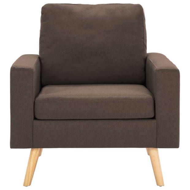 vidaXL Fauteuil stof bruin