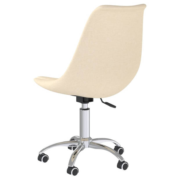 The Living Store Eetkamerstoelen 360 - Crème - Schuimvulling - 48x58x81-93 cm