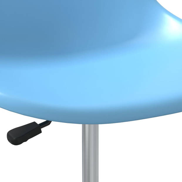 The Living Store Eetkamerstoelen Polypropyleen - 46x56 cm - Blauw