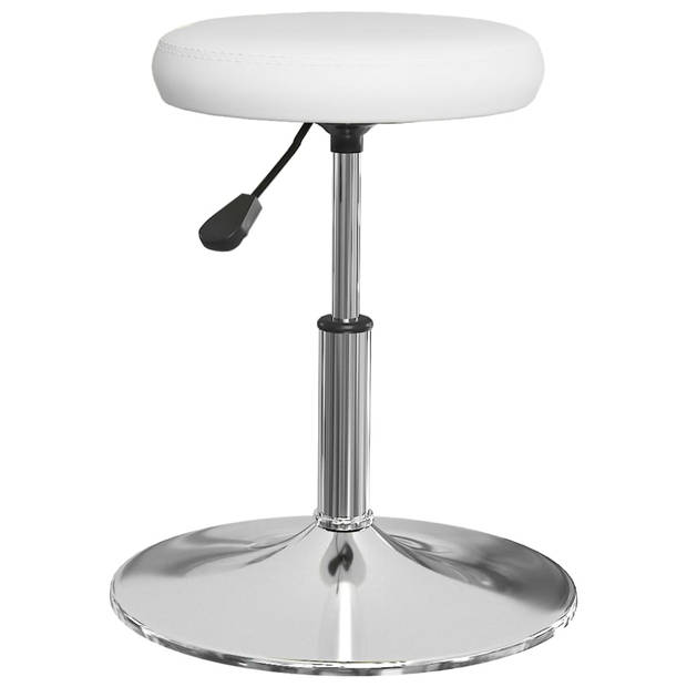 vidaXL Eetkamerstoelen 6 st kunstleer wit