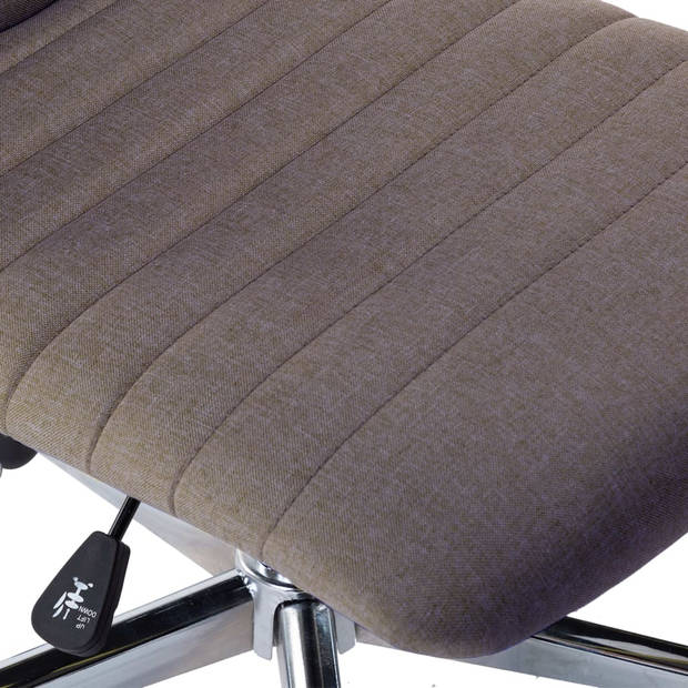 The Living Store Eetkamerstoelen - verstelbaar - 56 x 43 x 84-94 cm - taupe