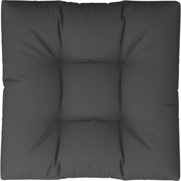 The Living Store Palletkussen - zwart 80 x 80 cm - comfortabel en duurzaam