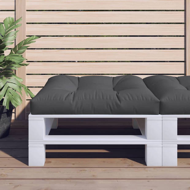 The Living Store Palletkussen - zwart 80 x 80 cm - comfortabel en duurzaam