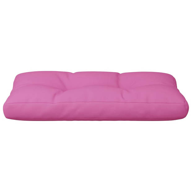 vidaXL Palletkussen 80x40x12 cm stof roze