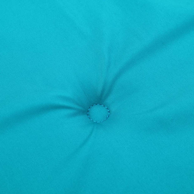 vidaXL Tuinstoelkussens 2 st 50x50x3 cm stof turquoise