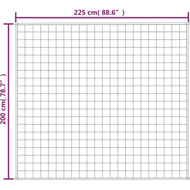 The Living Store Verzwaringsdeken Katoen - 200x225cm - 9kg