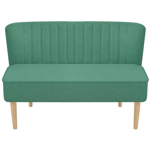 The Living Store Bank Compacte Moderne Tweezitsbank - 117 x 55.5 x 77 cm - Groen