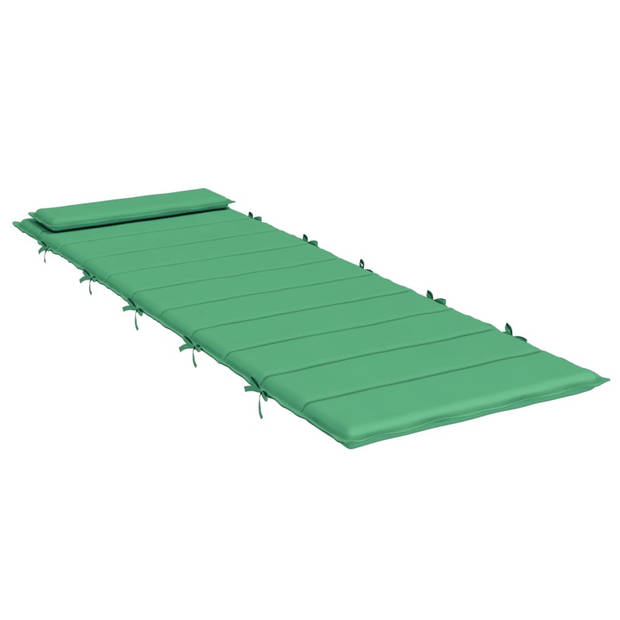 The Living Store Ligbedkussen - Groen - 180 x 60 x 3 cm - Oxford stof - Schuimvezelvulling