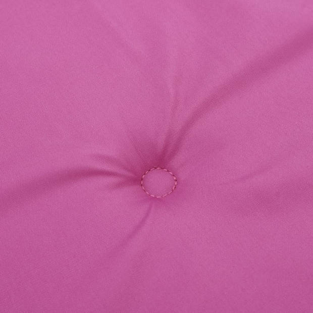 vidaXL Stoelkussens 4 st hoge rug oxford stof roze