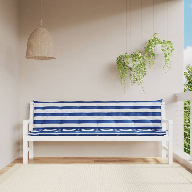 The Living Store Tuinbankkussen - 200 x 50 x 7 cm - Polyester - Holle vezel vulling