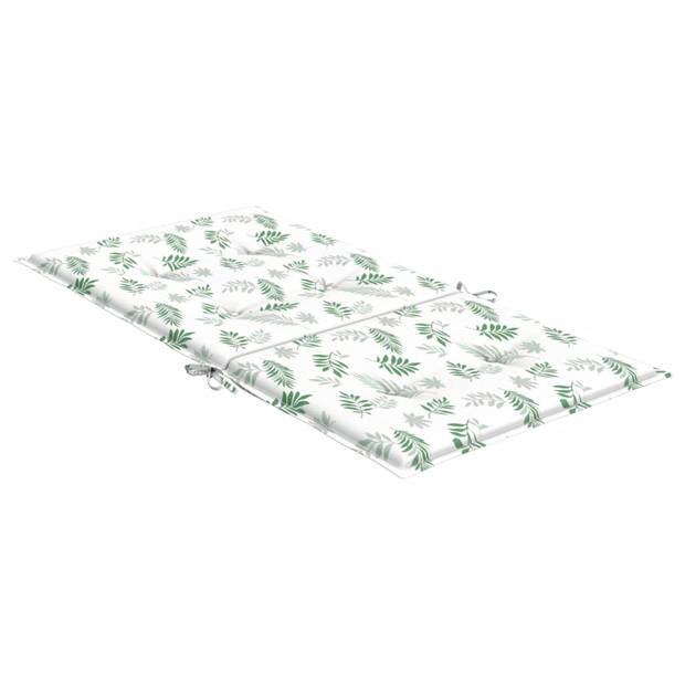 The Living Store Stoelkussens met lage rug - 100x50x4 cm - Polyester - Waterafstotend