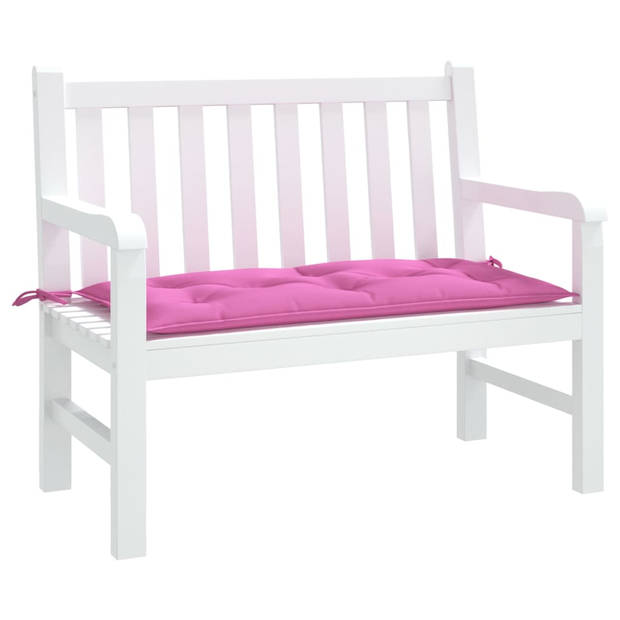 The Living Store tuinbankkussen - Polyester - 110x50x7cm - Roze