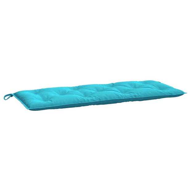 The Living Store Tuinbankkussen - polyester - 120 x 50 x 7 cm - turquoise