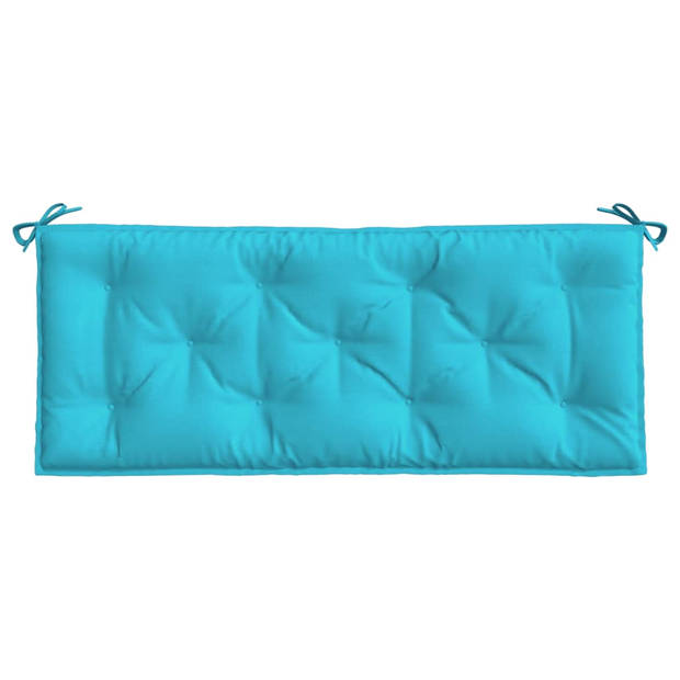The Living Store Tuinbankkussen - polyester - 120 x 50 x 7 cm - turquoise