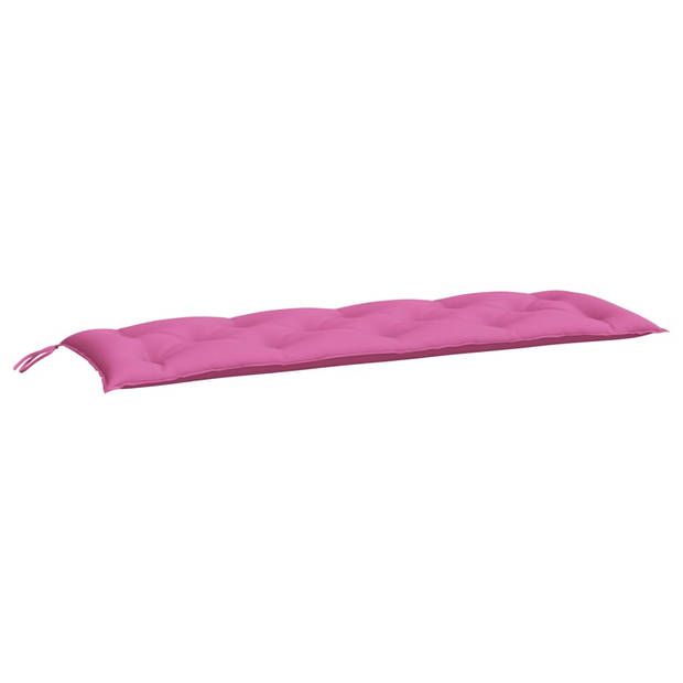 The Living Store Tuinbankkussens - 150 x 50 x 7 cm - Polyester - Roze